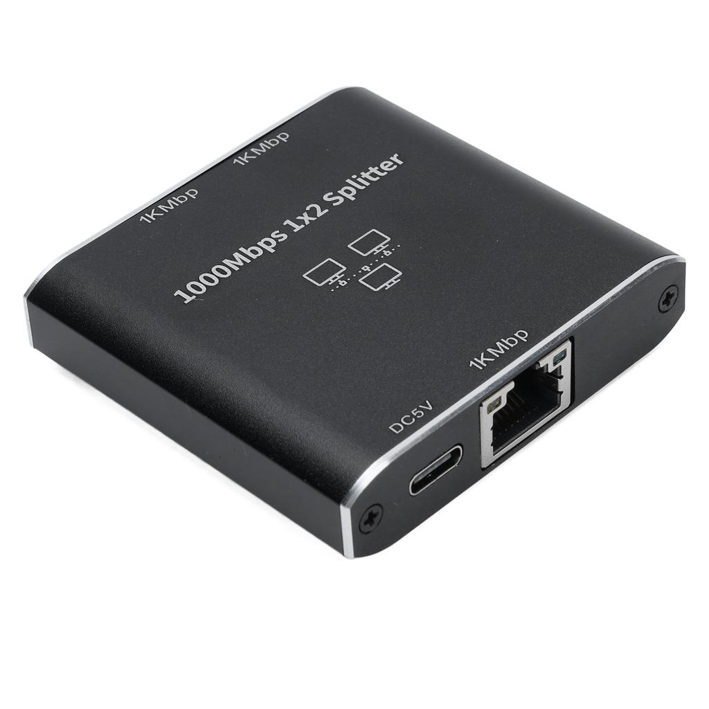 Gigabit Ethernet Splitter 1 To 2 1000Mbps RJ45 Internet Splitter Adapter Network Switcher for IPTV Router PC