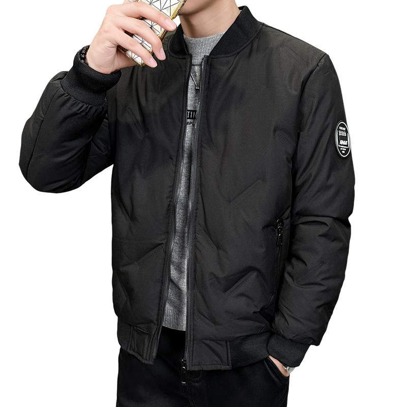 Autumn and Winter Standing Collar Down Jacket Men's Short Warm Casual Jacket White Duck Down Anti Cold Jacket