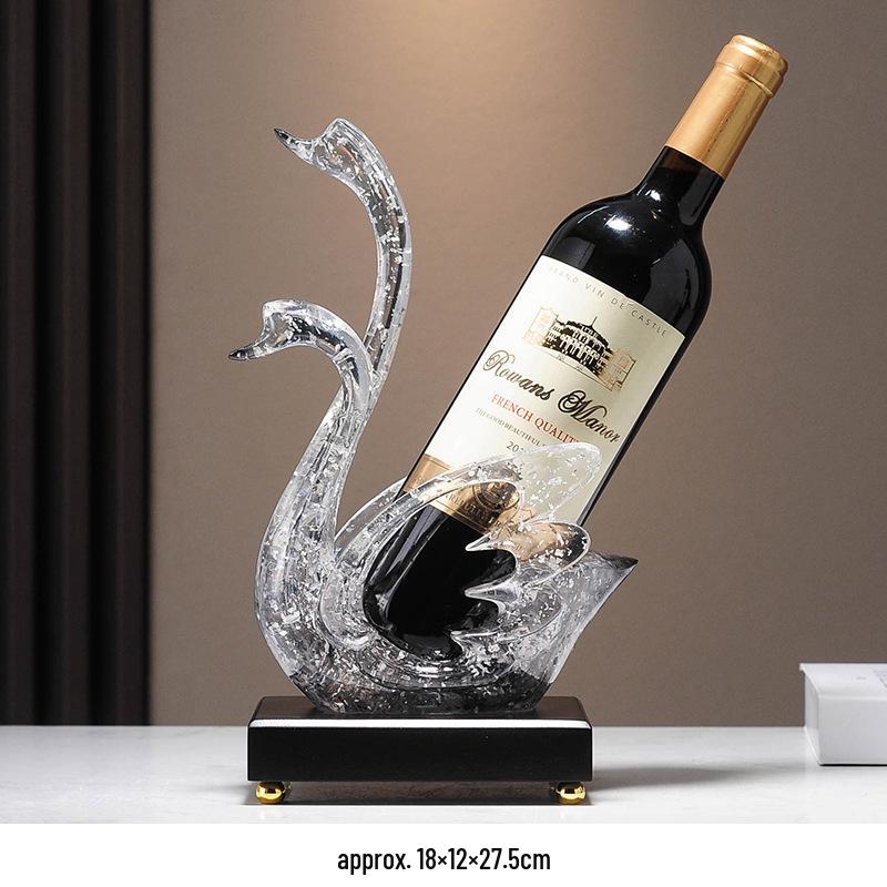 Modernes Hirsch Weinregal Ornament: Kreativer Flaschenhalter im leichten Luxus für Wohnzimmerdekoration