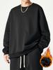 Men's Trendy Red Plus Size Fleece Hoodie 2026: Youth Fashion Long Sleeve Sports Top