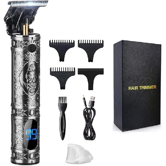 Suttik Hair Clippers for Men, Professional Hair & Beard Trimmer for Men, T-Blade Hair Edgers Clippers, Gold Knight Close-Cutting Trimmers, Cordless
