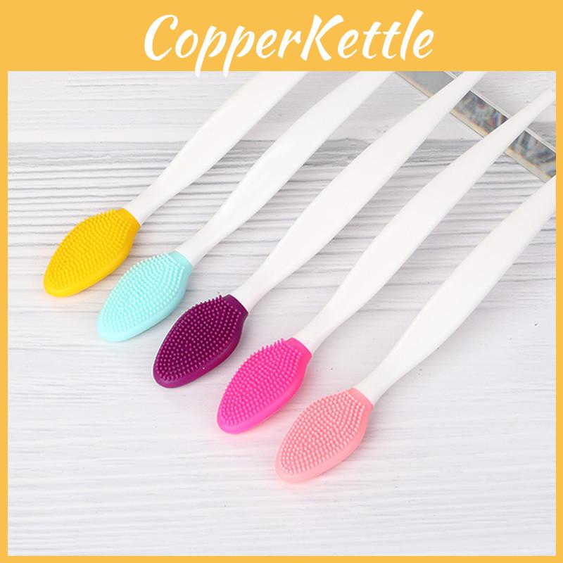 Double-sided Silicone Brush For Gentle Facial Cleansing And Circulation