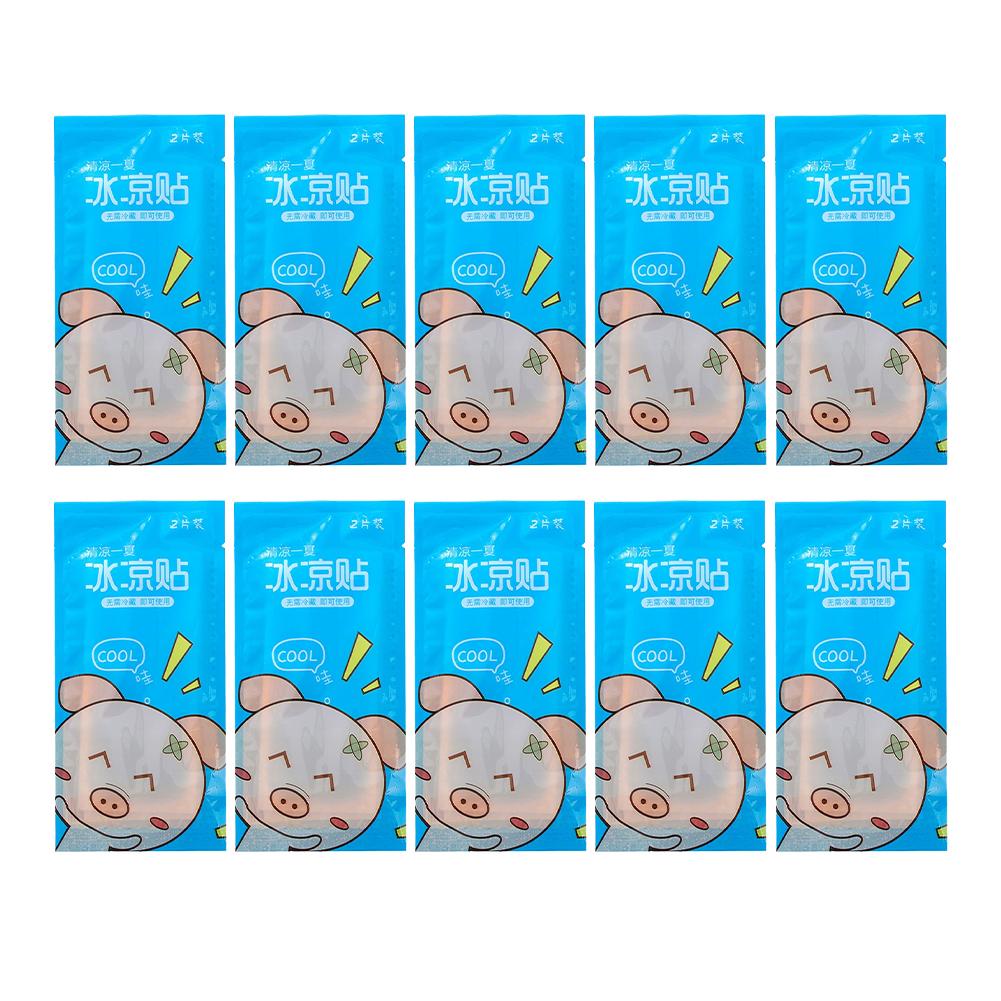 20Pcs Summer Ice Cool Patch Adults Hot Reducer Stickers Instant Relief Cooling Patch For Sports Travel Camping