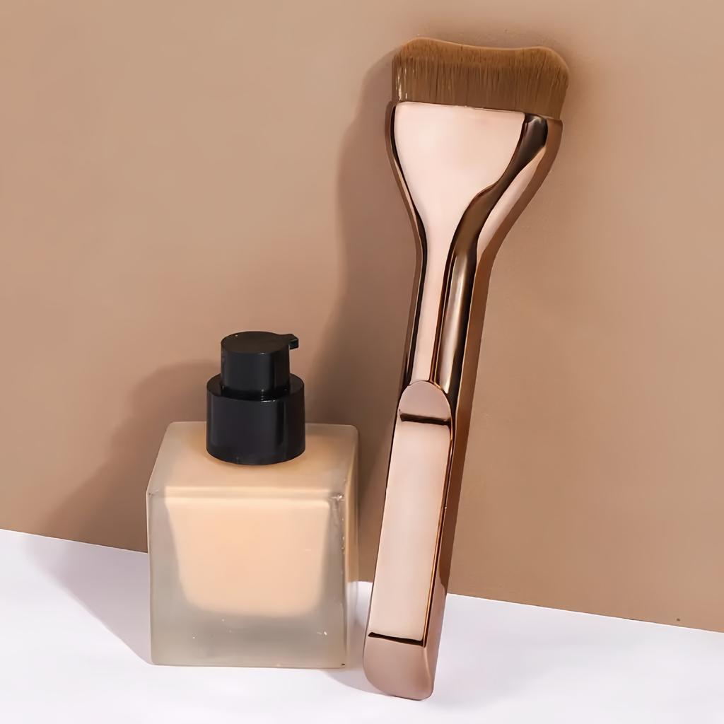 New Small Pillow Foundation Brush Single Ultra-Thin Wide Tongue Shape No Trace Concealer Non-Powder Absorbing Flat Head Soft Bristle Brush