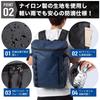Fioretto Large Capacity Backpack See This Boxy Backpack On the Streets Every Box 30L Men's "You'll Day! Backpack" (Navy)
