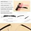 Men Reading Glasses Ultra-light Pen Holder Reading Glasses with Box Multi-color One-piece Plastic Presbyopic Glasses +1.0 To +4