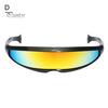 Colorful Sunglasses Novelty Futuristic Mirrored UV Protection Punk X-Men Men Personalized Narrow Sun Glasses for Women Outdoor Fashion