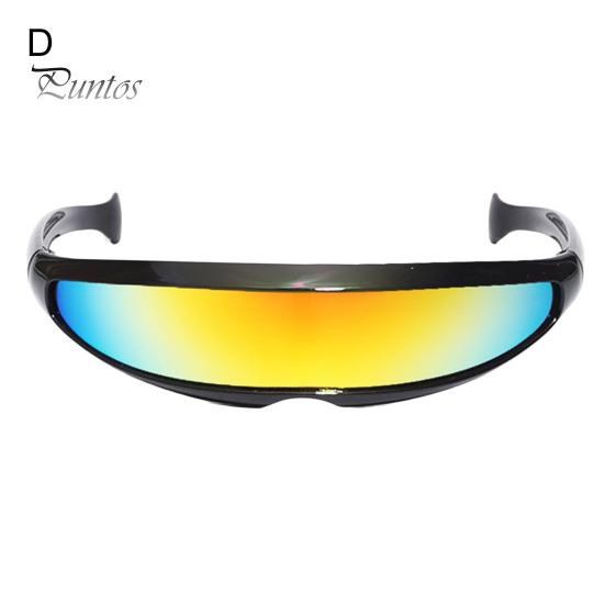 Colorful Sunglasses Novelty Futuristic Mirrored UV Protection Punk X-Men Men Personalized Narrow Sun Glasses for Women Outdoor Fashion