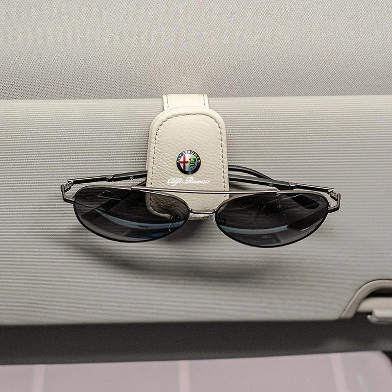 Car Stickers For Alfa Romeo Car Glasses Holder Clip Unique Multi-functional Card Frame For Alfa Romeo 4C 159 Spider Giulia 156 T