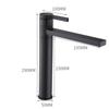 Tuqiu Black Bathroom Faucet Solid Brass Gold Bathroom Basin Faucet Cold Hot Water Basin Mixer Sink Tap Deck Mounted Wash Tap