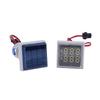 5 Colors Square Mini Dual Display Voltmeter Ammeter AD16-22VAMS 220V LED Digital Ammeter Voltage Current Meter Voltammeter