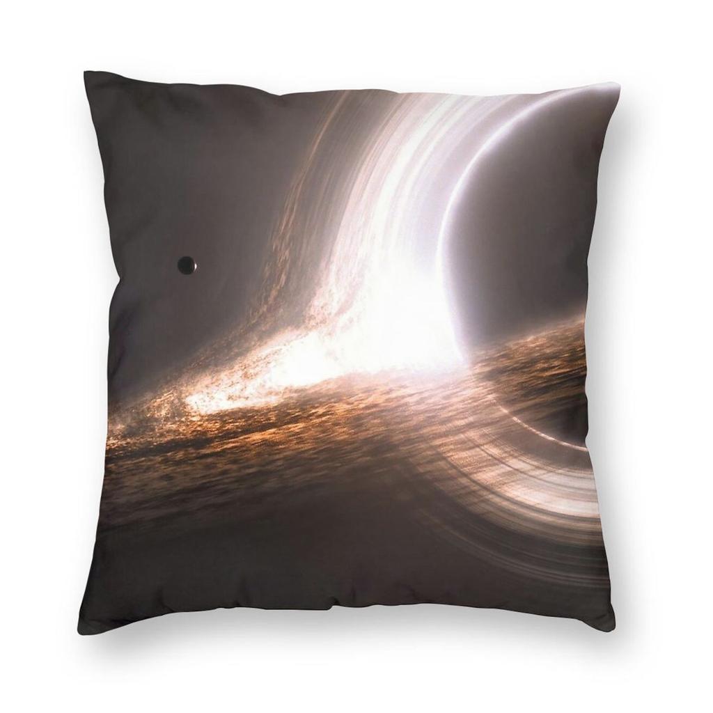 Interstellar Gargantua Black Hole Square Pillowcase Polyester Linen Velvet Creative Decorative Throw Pillow Home Cover Wholesale