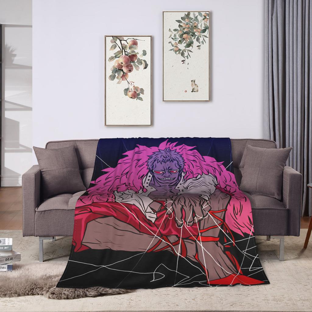 Donquixote Doflamingo Blankets Quality Warm Soft One Pieces Throw Blanket Winter Kids Adult Couch Chair Comfortable Bedspread