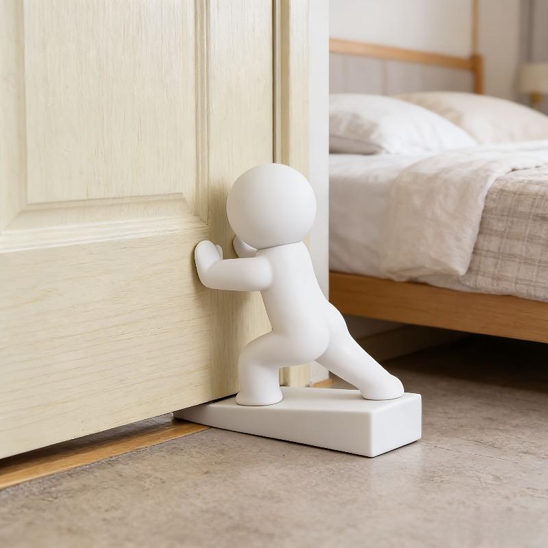 3Pcs Cute Decorative Door Stoppers, Non-slip Flexible Door Wedges for Home