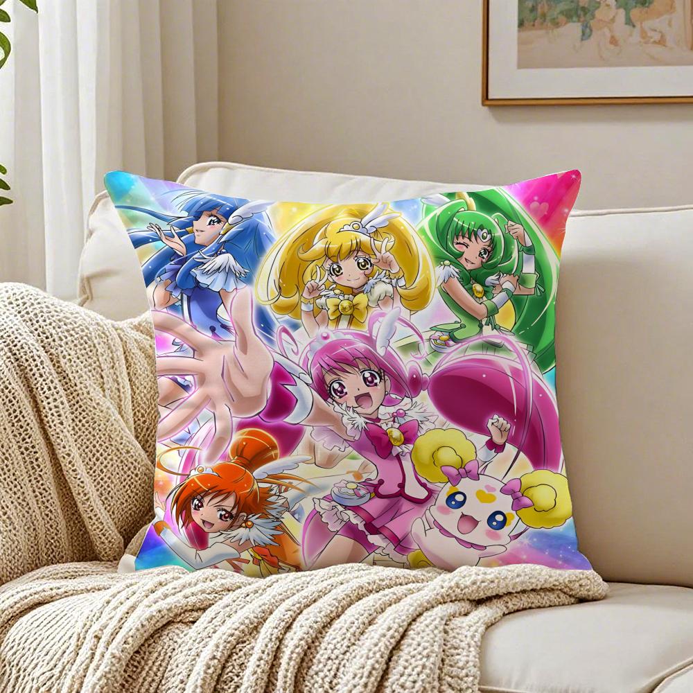 Anime MagicalGirl SSmile PPrecures PPretty Cushion Cover Pillowcase Antidustmite Living Room Sofa Decor Cushion Room