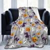 Watercolor floral blanket colorful wildflower blanket flannel wool blanket farmhouse blanket decoration sofa warm bed decoration