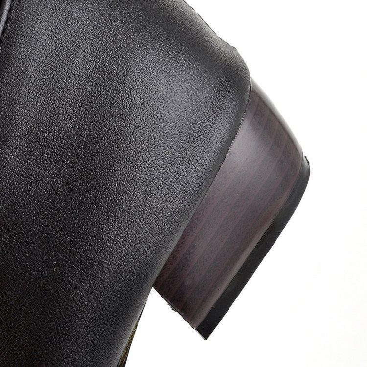 Fashion Women's Boots Stylish Women Knee High Long Boots Low Heel