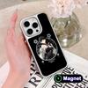 Wuthering Waves Baizhi Phone Case for iPhone 17 16 15 14 13 12 11 Air Pro Max Plus Electroplated Silver Magsafe Cover