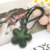 Lederblumen-Anhänger Kirschblüten-Schlüsselanhänger Baumwollgefüllt Niedlicher Blumiger Taschen-Anhänger Blumiger Hänge-Anhänger Tasche Auto-Zubehör