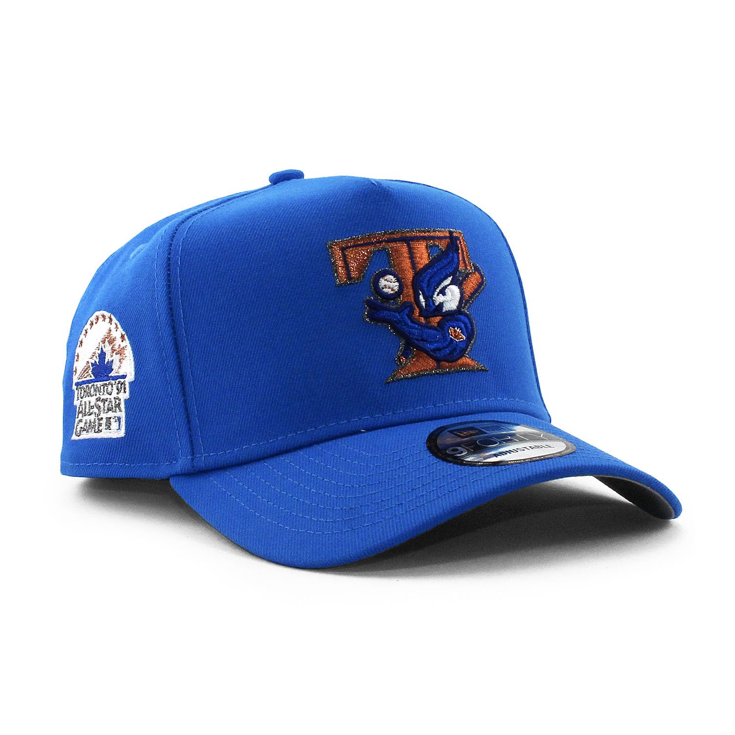 

[New Era] EU exclusive cap 9FORTY snapback Toronto Blue Jays MLB 1991 ALL STAR GAME A-FRAME SNAPBACK CAP TORONTO BLUE JAYS blue hat color brim side