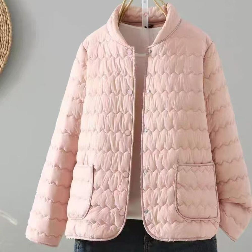 Damen Kurze Jacke Koreanische Mode Herbst Winter Parkas Leicht Daunen Baumwolle Warm Oberbekleidung Übermantel