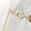 Women Fashionable Moon Metal Waist Chain Belt Modern Decorative Robust No Rust Female Waist Chain