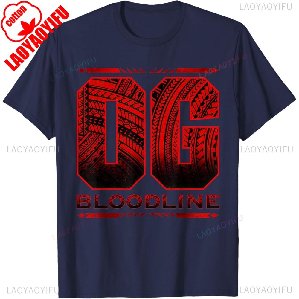 Roman Reigns Bloodline OG Funny Roman Wrestler Fans TShirt Casual Fashion Loose Short Sleeve Cotton Tshirt Vintage Style Tees