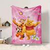 1Pc Winnie Pooh Tigger Party Blanket Soft And Comfortable Casual Warm Camping Travel Christmas Halloween Xmas Gift Em92417