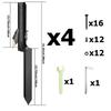 Heavy-Duty Cross-Bar Fence Repair Kit with Metal Reinforcement and Ground Anchors