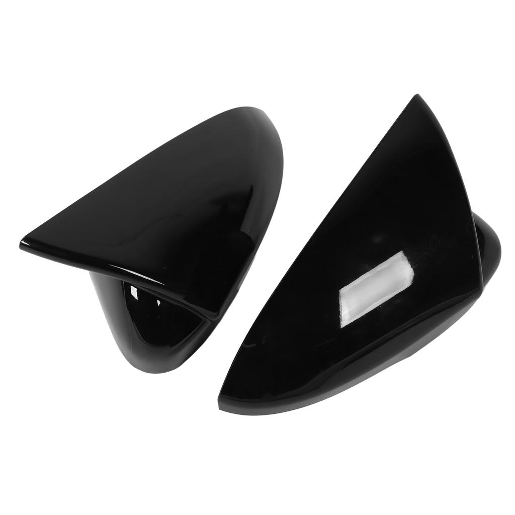 1 Pair Left Right Rearview Mirror Cover Trim Side Door Mirror Guard Replacement for Ford Mondeo 13‑20