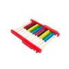 1Pcs Children'S Early Education Colorful Calculation Rack Ten Wooden Toys Montessori Teaching Aids Abacus Rack Gift
