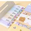120 Kawaii Animal Sticky Notes Classification Index Sticker Label Bookmark