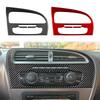 USYM3 Real Soft Carbon Fiber Car Instrument AC Panel Sticker For Leon León Mk2 1P 2005 2006 2007 2008 2009 2010 2011 2012 LHD RHD