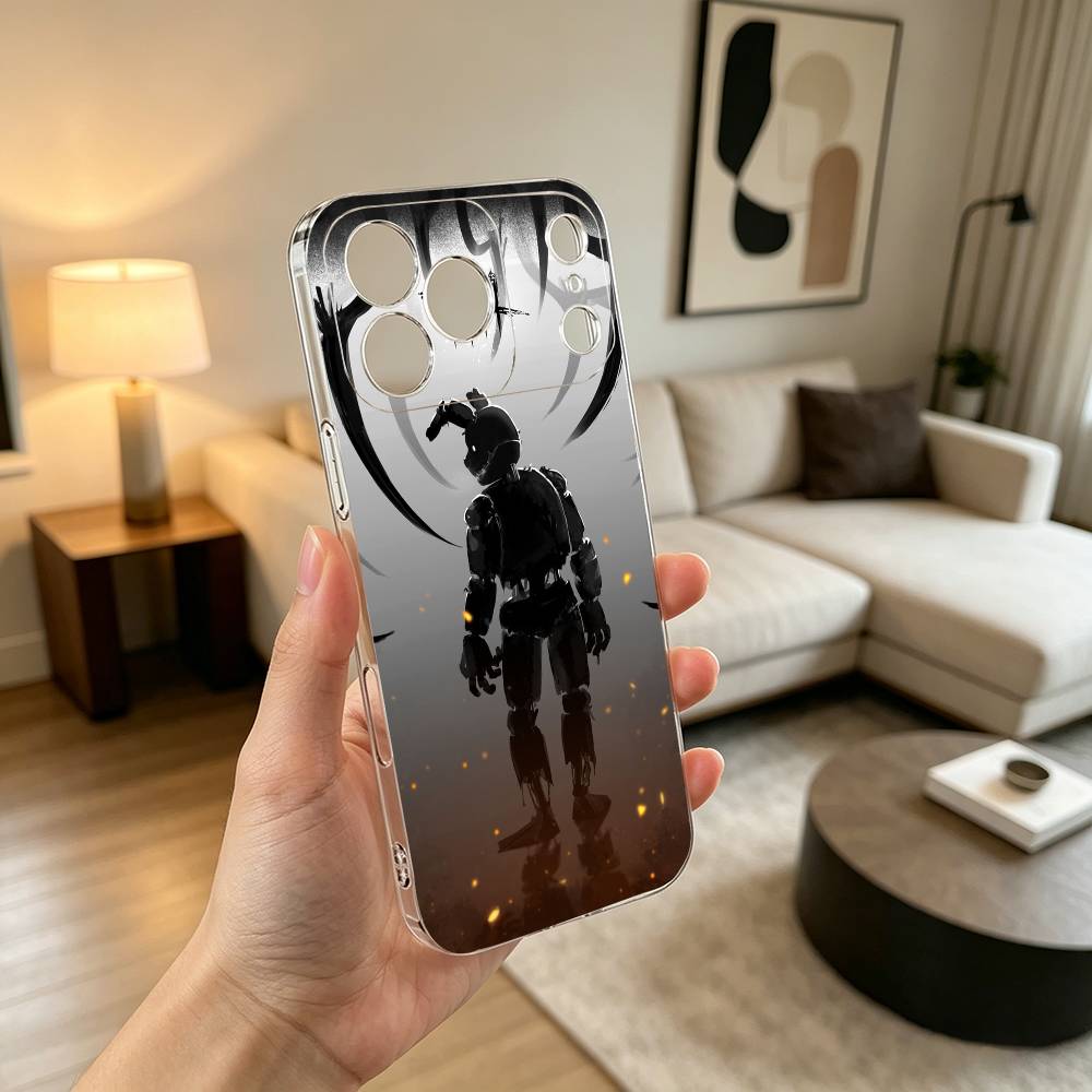 F-Five N-Nights GAME Phone Case Transparent Silicone Soft For iPhone 17 16 15 14 13 12 11 Mini Pro Max Plus
