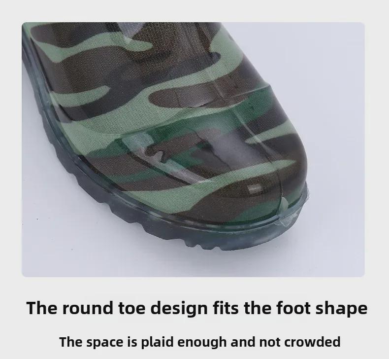 Free Shipping: Men's High-Top Rain Boots, Warm Mesh, Non-Slip, Wear-Resistant, Construction-Grade, Long Tube Rubber Water Shoes.
