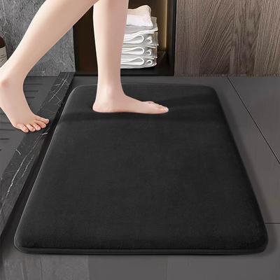 Absorbent Floor Mat Non Slip Bath Mat Anti Slip Coral Velvet Bathroom Floor Mat Door Mat Home Decoration