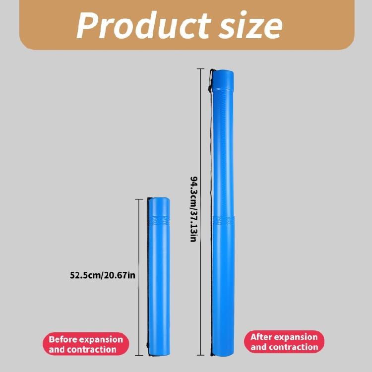Tubo Telescópico Profesional para Arte y Pósters con Correa de Hombro Ajustable, Tubo Impermeable para Documentos con Correa de Transporte