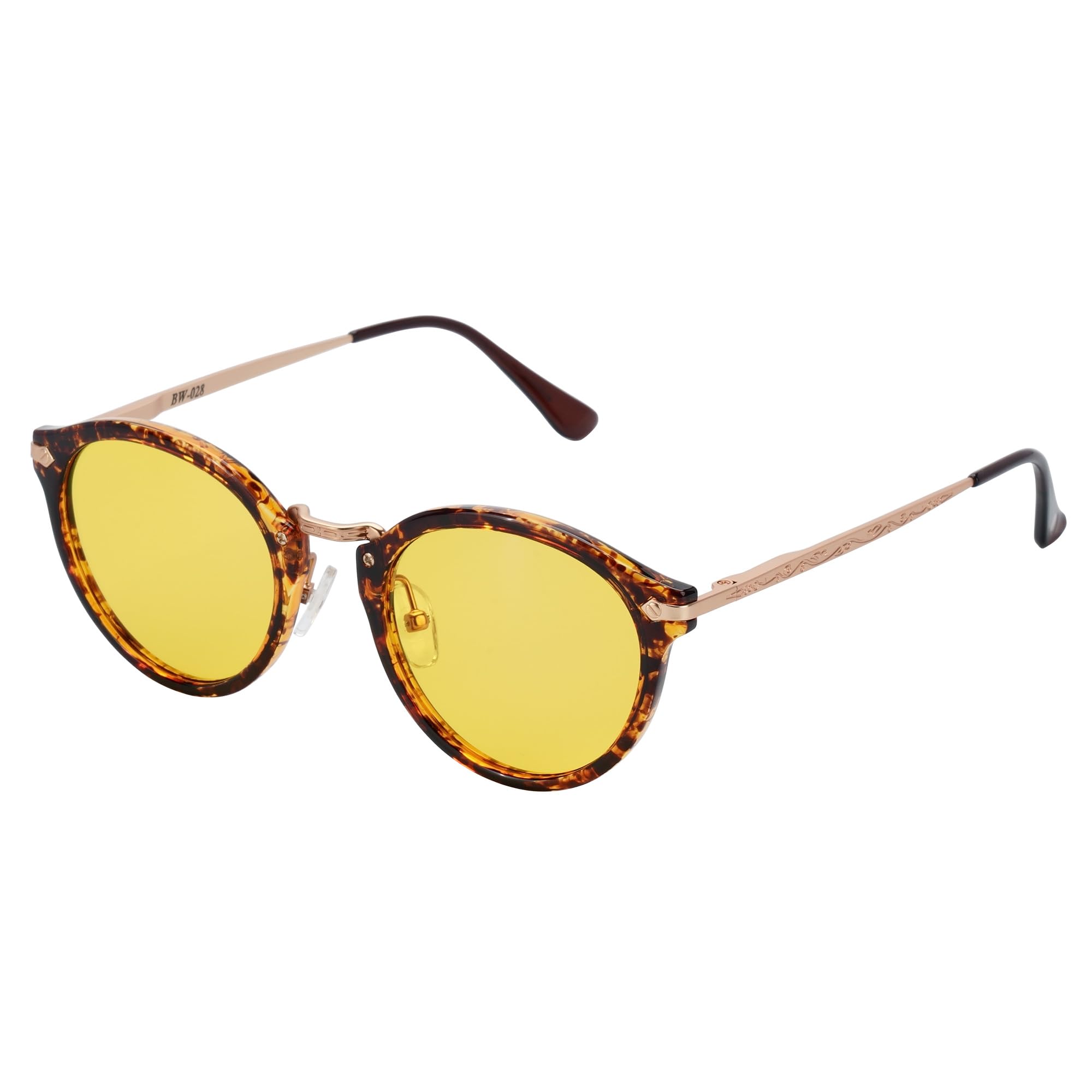 

Bunnywalk Night Glasses BW-028 BW-0283Y Brown Demi Yellow for Night Driving and Fishing