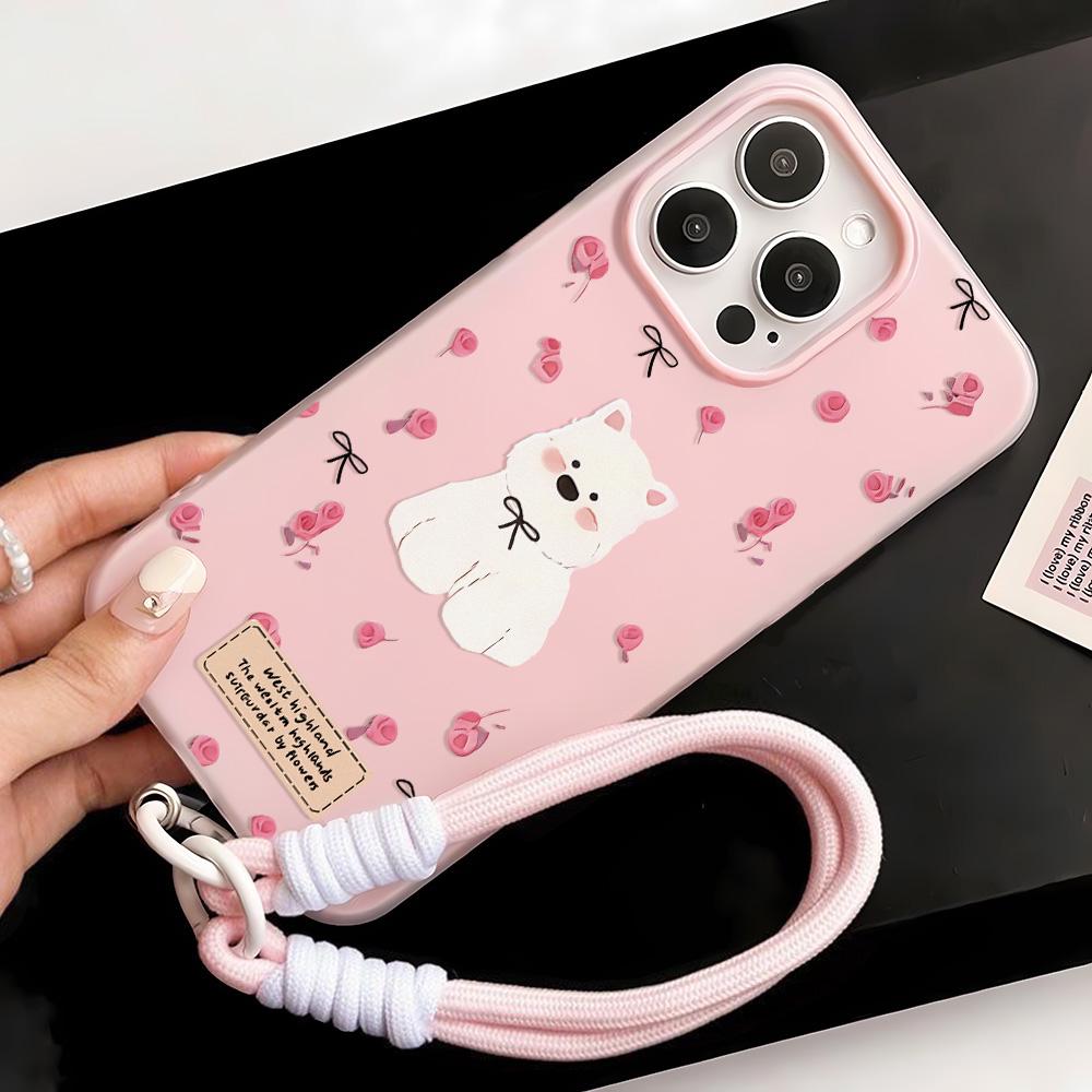 Painted Phone Case for iPhone 15 11 13 14 for 15 16 Pro Max 12 13 16 Pro Cute Fasion Funny Lanyard Phone Case Latest Top Selling Recommendations