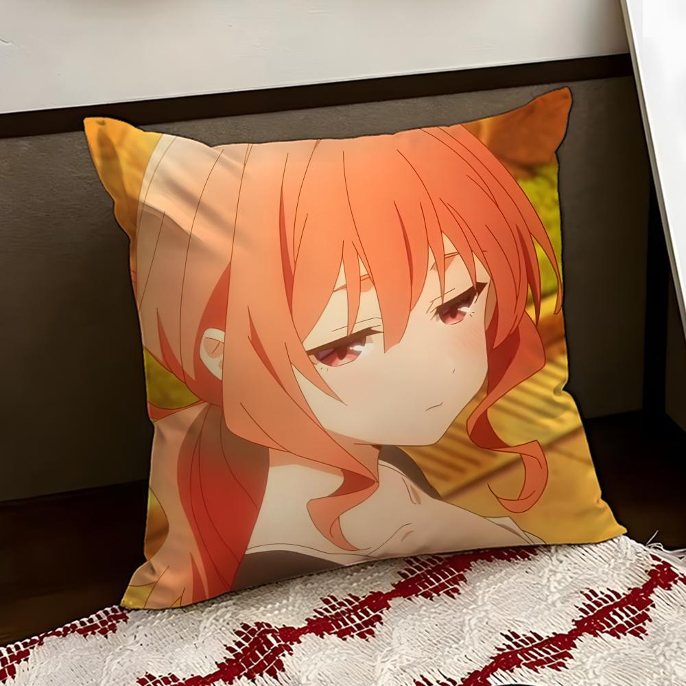 Animesan no enmusubi Cushion Cover Reversible Soft Durable Pillow Cover Home Car MultiScene Use for Daily Comfort