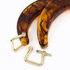 Amber Handbag Handles Resin Tote Grip Fashion Women's Bag Handle  DIY Replacement