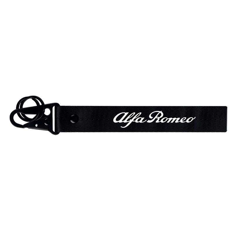 

For Alfa Romeo 2026 Hot Sticker Car Keyring Keychain Wristband Key Tags Decorations For Alfa Romeo Giulietta Giulia GT Mito Brer