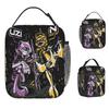 Morddrohnen Lunchtasche für Damen Uzi Aufdruck Brotdose Lustige Schultasche Kühlertasche Praktisch Wasserdicht Thermische Lunchtaschen