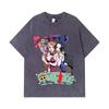 275 GSM Washed T-shirts 100% Cotton One Piece V53 Nami Boa Print Unisex Heavy Cotton T Shirt