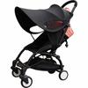 Stroller Sun Shade Black Universal Awning Sun Visor Canopy Cover Baby Windproof Umbrella Sunscreen Cover Stroller Accessories