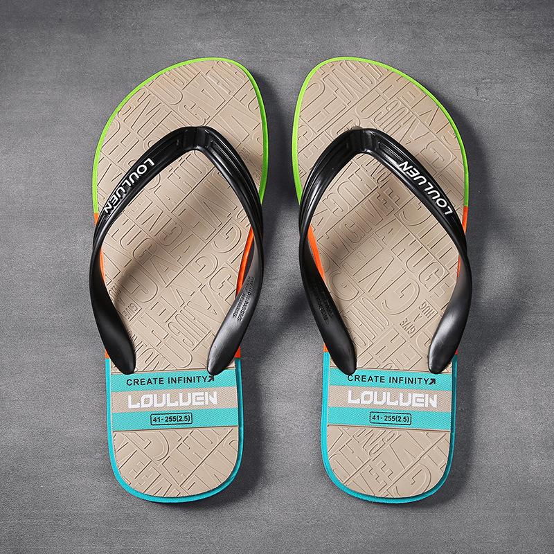 2025 new flip-flops men's summer casual Korean version men's cool slippers non-slip outer slippers men's