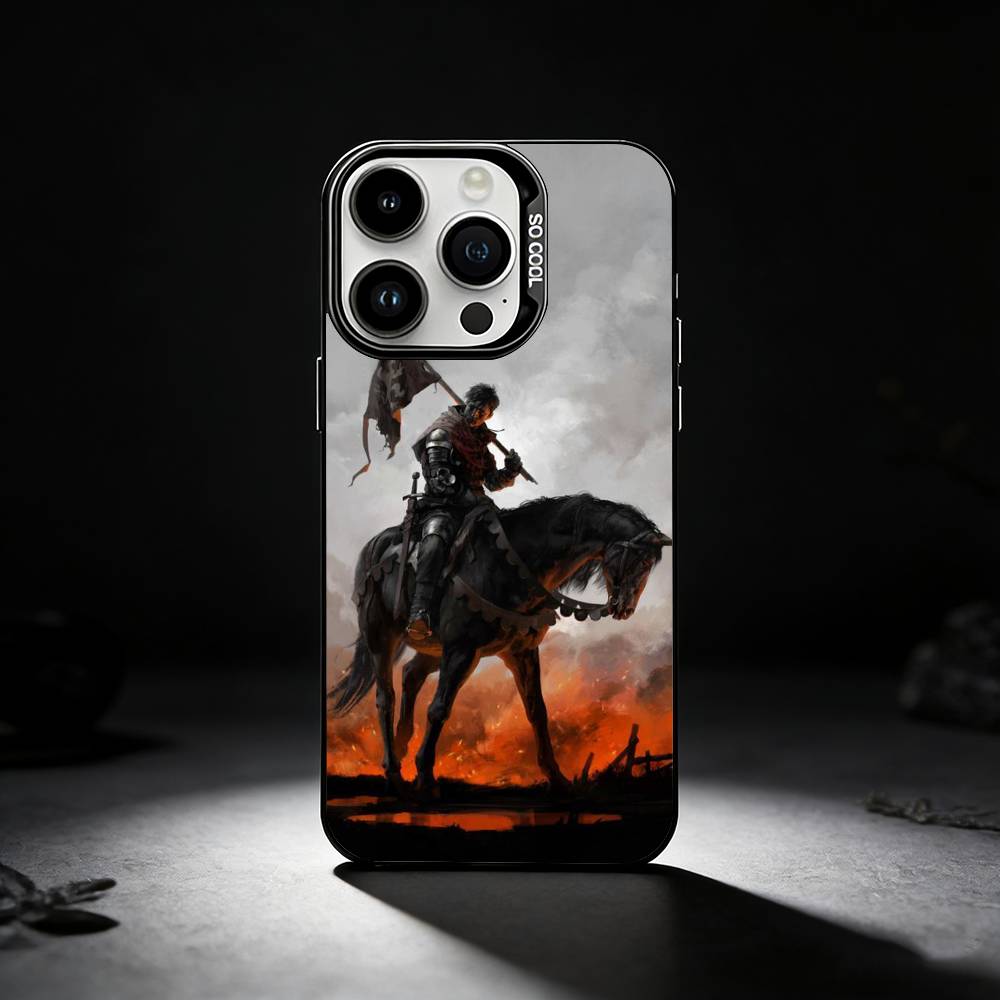 

K-Kingdom C-Come D-Deliverance Phone Case For iPhone 17,16,15,14,13,12,11 Plus,Pro Max,XS,Colored silver phone case iPhoneXSMAX
