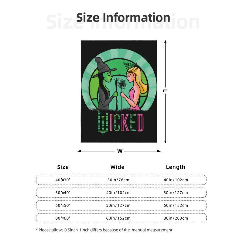 Custom Sofa Fleece Wickeds Musical Movie Throw Blanket Warm Flannel Blankets for Bedding Home Couch Bedspreads