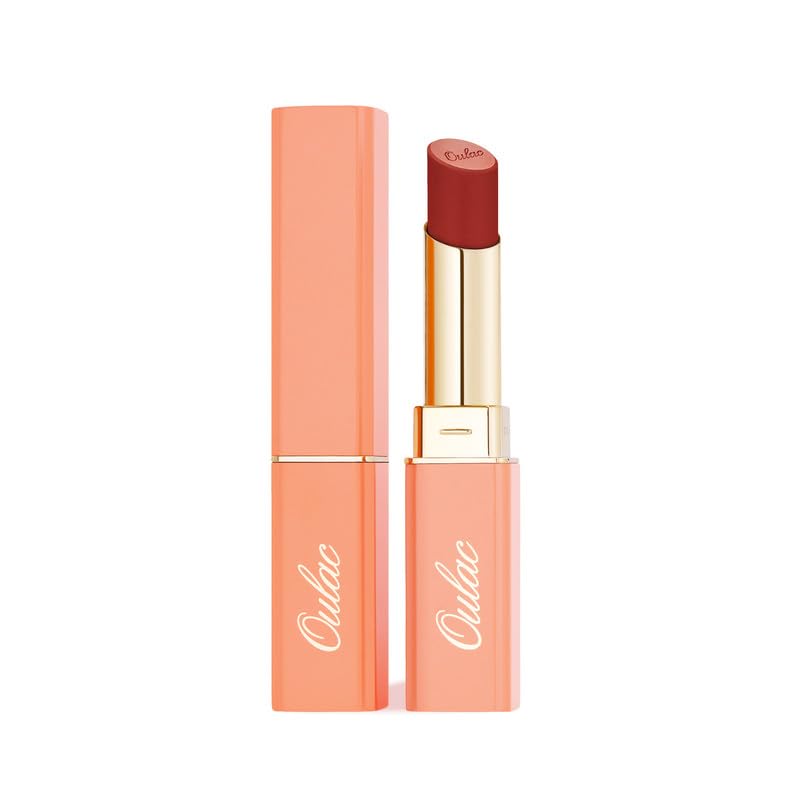 

OULAC Creamy Vibrant Red Satin Infused with Rose Essential Oil, Cocoa Oil & Multi Hyaluronate Acid 6-Hour Water-Resistant, Smooth & Creamy Textur