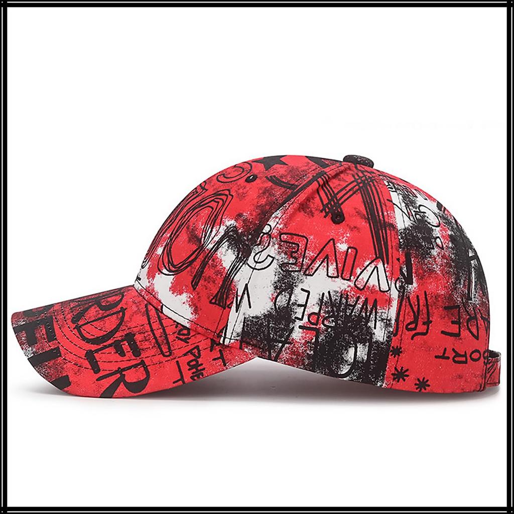 Baseball CZ087 [White Fang] Hat, Cap, Graffiti, Rock, Brim, Cap, Stylish, Pop, Cool, Men's, Women's, (Black)